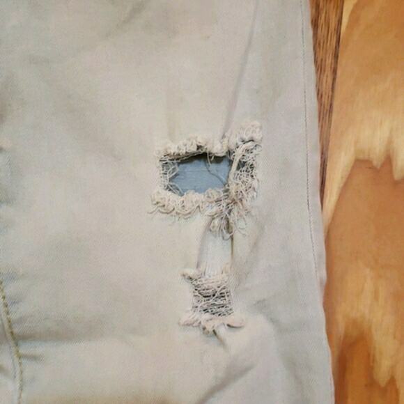 Old Navy Karate Slim Flex Max Jeans Boys 12 Adjustable Waist Ripped Light Wash - Picture 4 of 8